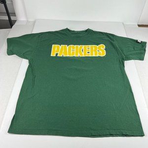 VTG 90s Starter Green Bay Packers Brett Favre Shirt Extra Large Green Faded Tee
